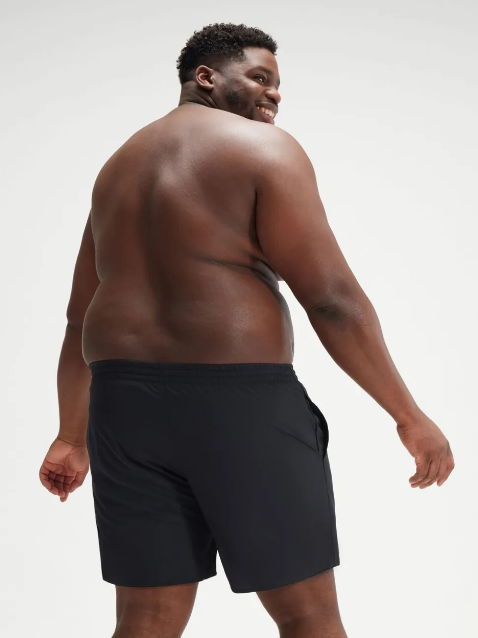 Speedo Black Plus Size Essentials 16" Shorts
