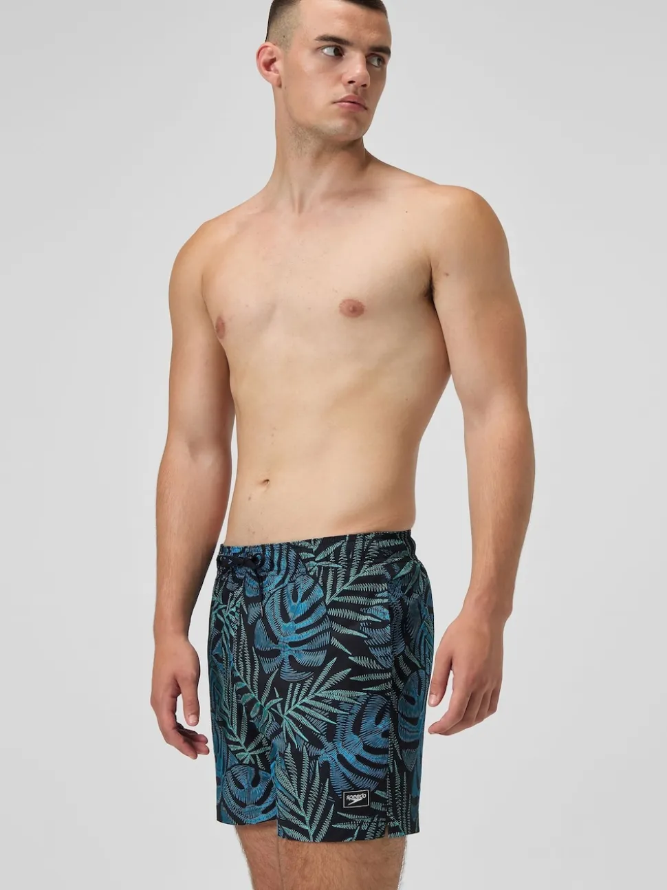 Speedo Black Print Redondo Edge Volley 16" Shorts