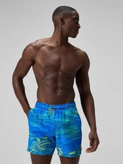 Speedo Green Print Redondo Edge Volley 16" Shorts