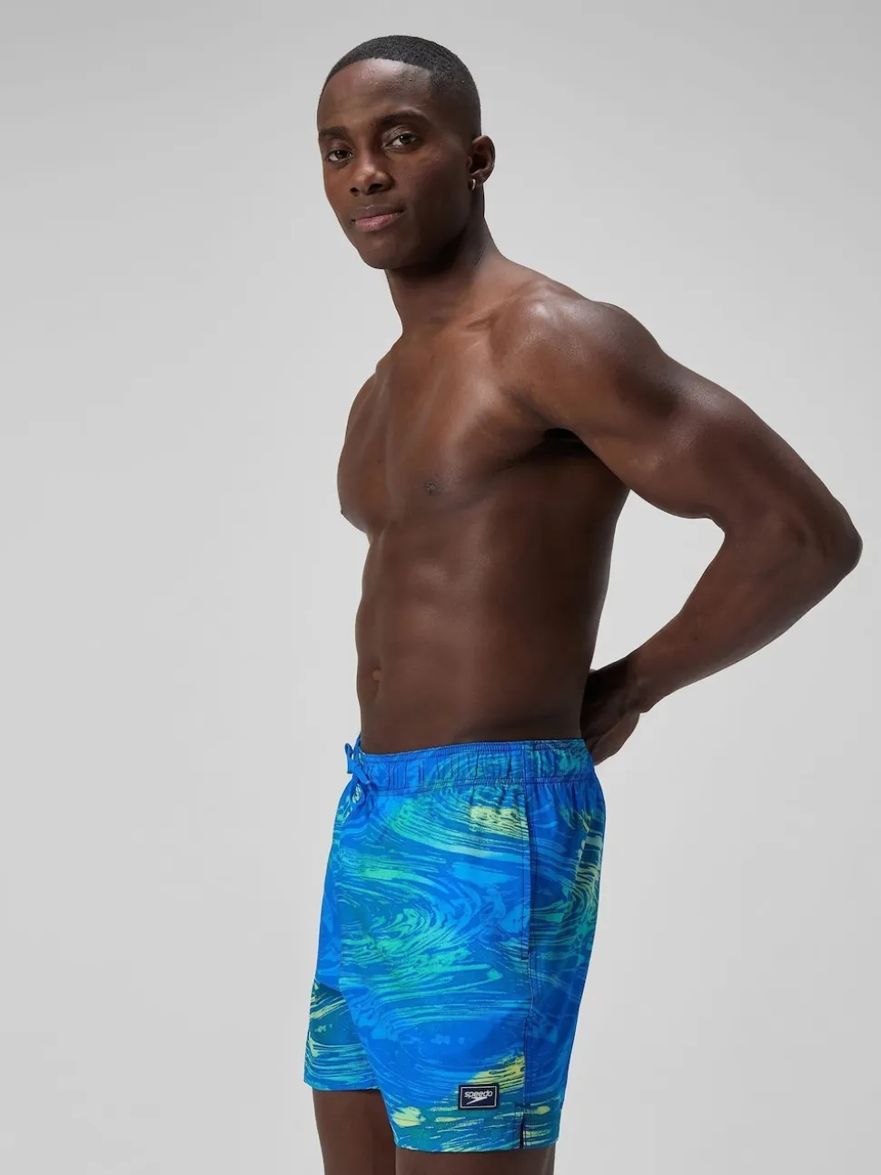 Speedo Green Print Redondo Edge Volley 16" Shorts