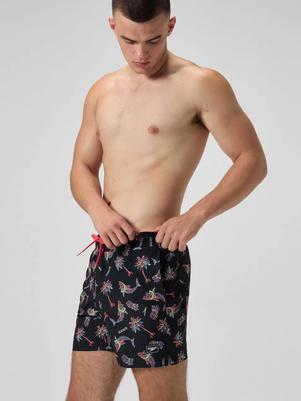 Speedo Orange Print Redondo Edge Volley 16" Shorts