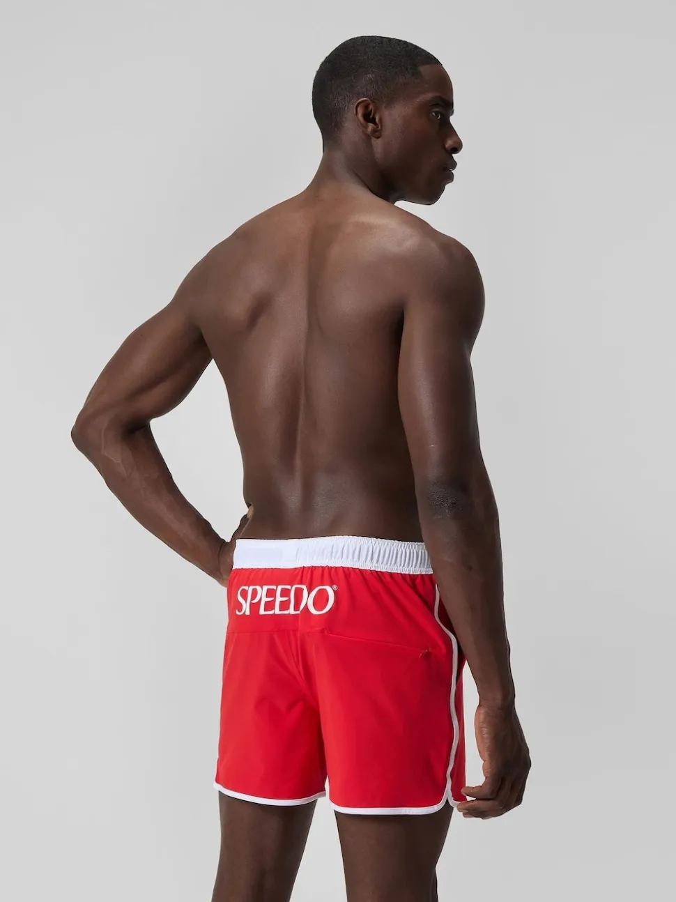Speedo Red Logo Volley 16" Swim Shorts