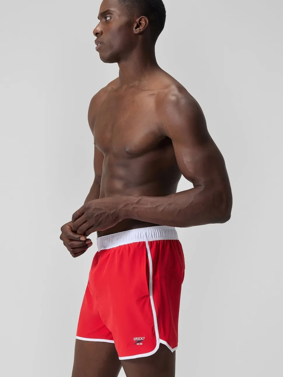 Speedo Red Logo Volley 16" Swim Shorts