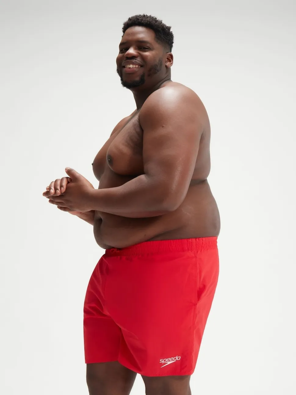 Speedo Red Plus Size Essentials 16" Shorts