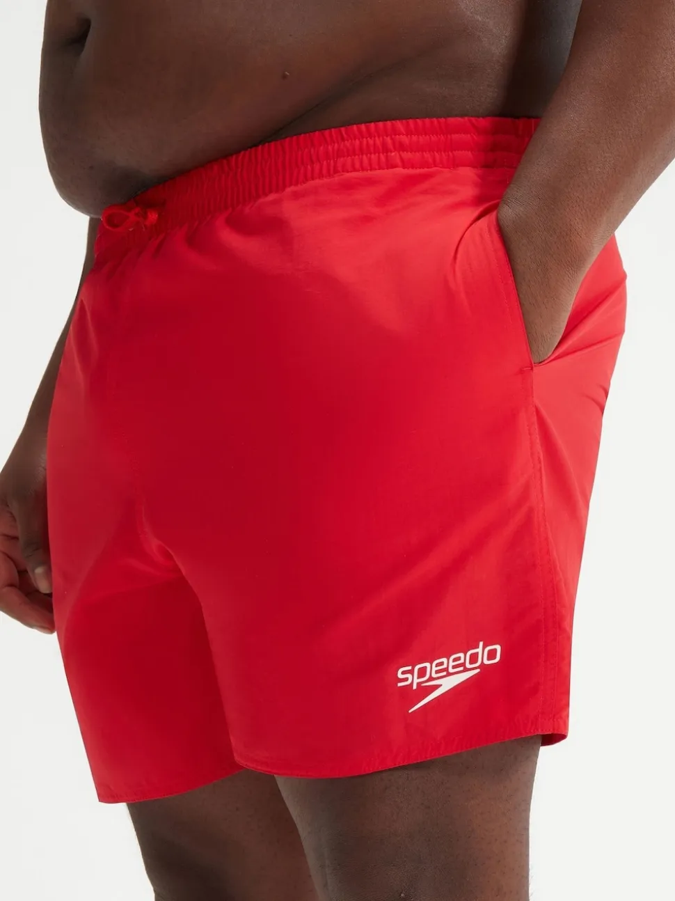 Speedo Red Plus Size Essentials 16" Shorts