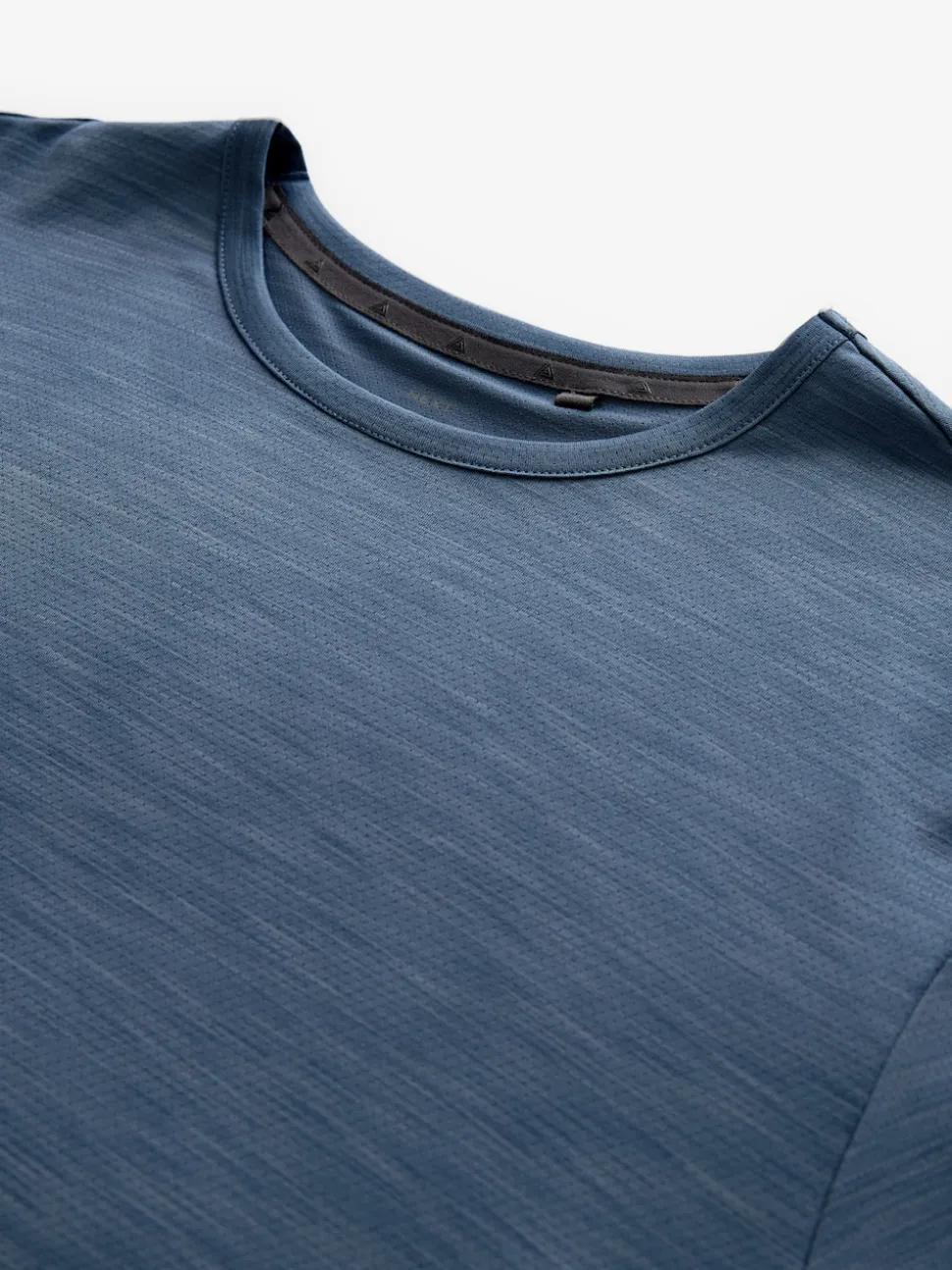 Steel Blue Short Sleeve Tee Active Gym Training Top