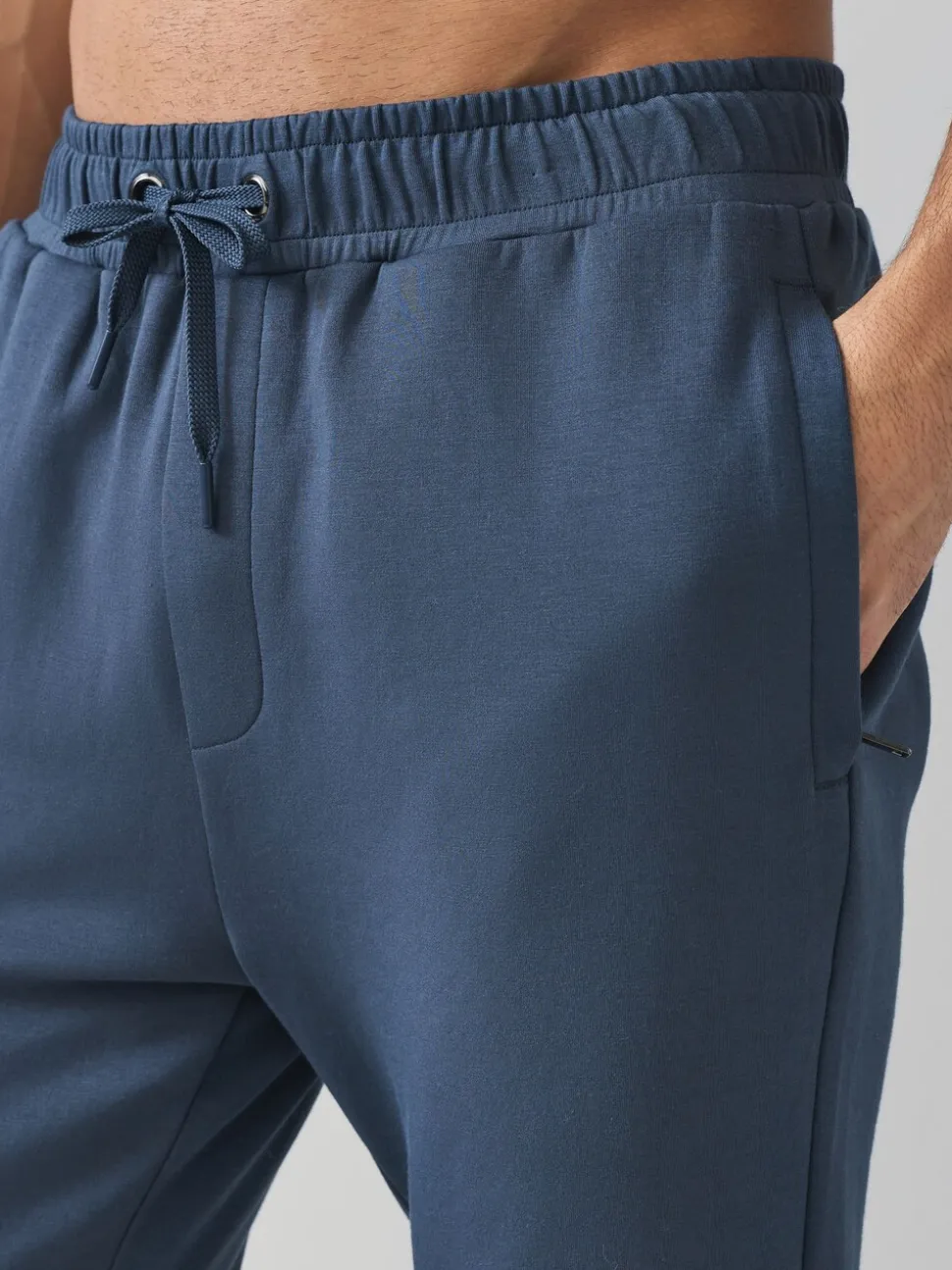 Steel Blue Signature Soft Touch Modal Slim Fit Cuffed Joggers