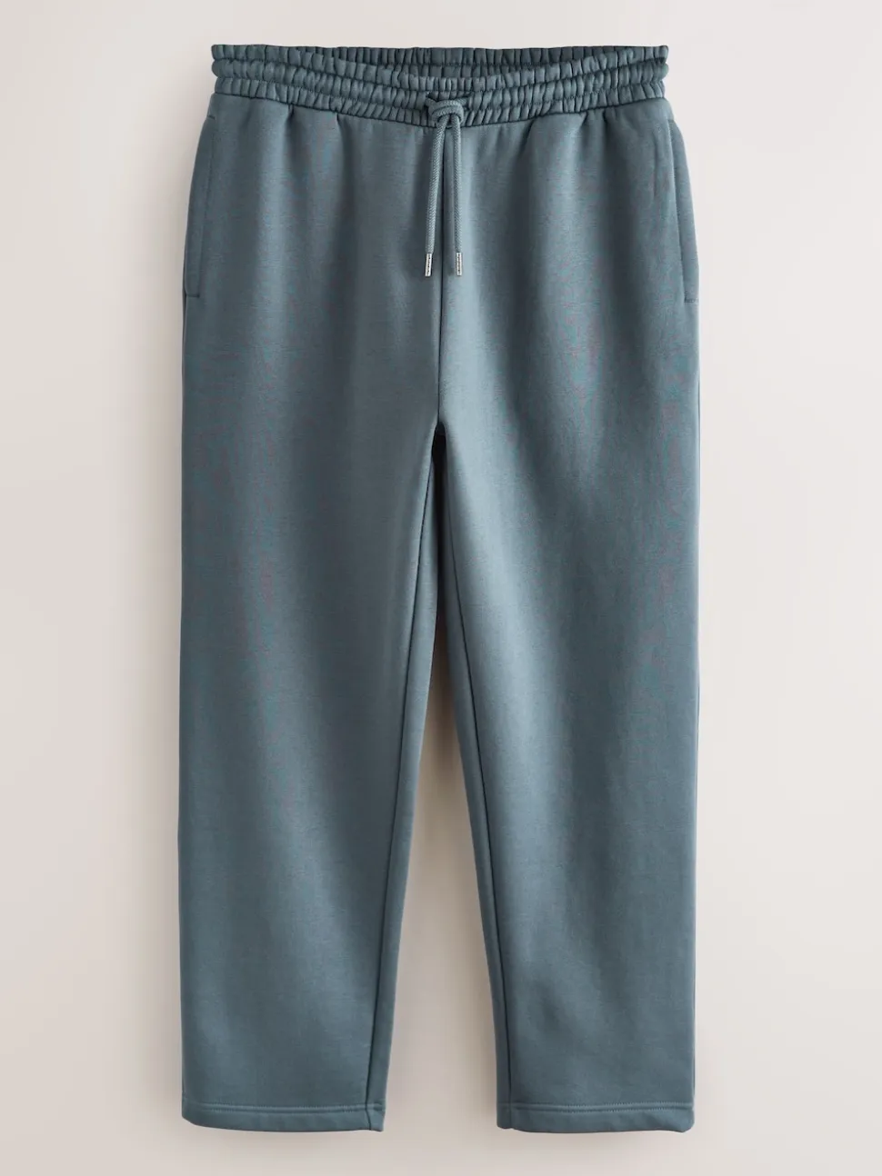 Steel Blue Straight Fit Brushback Heavyweight Joggers