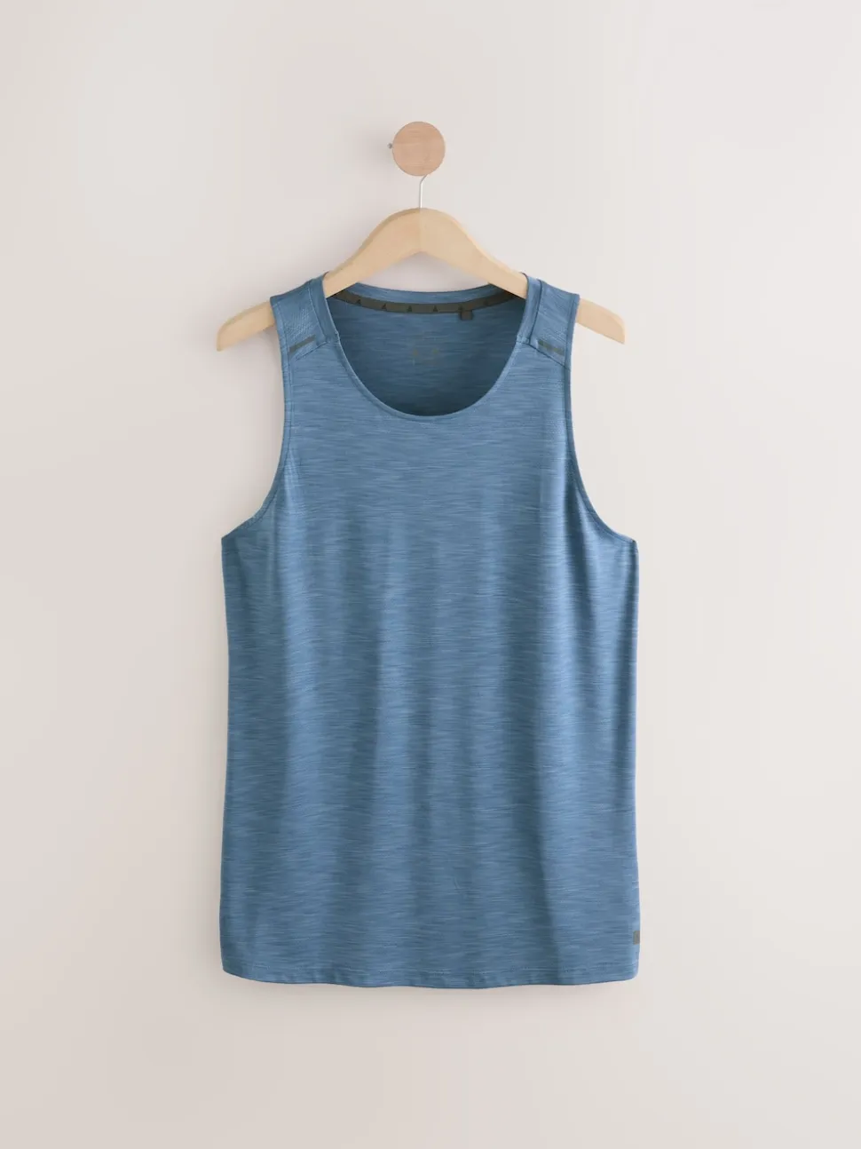 Steel Blue Vest Active Gym Training Top