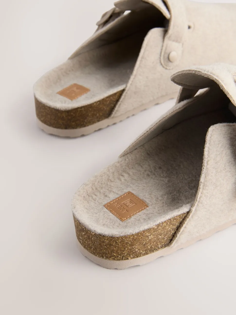 Stone Buckle Mule Slippers