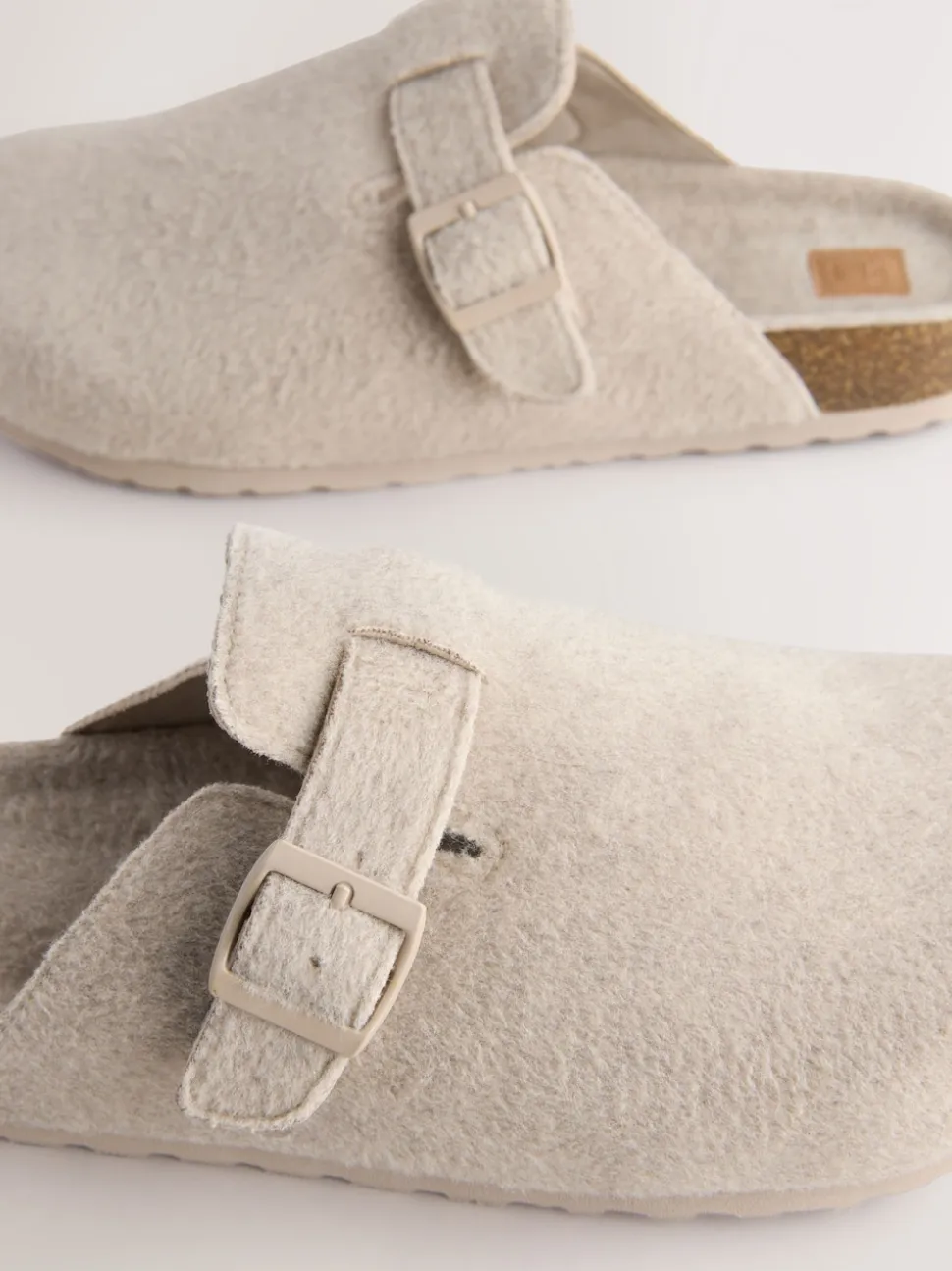 Stone Buckle Mule Slippers