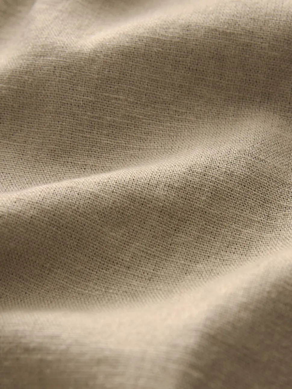 Stone Natural Linen Viscose Drawstring Trousers