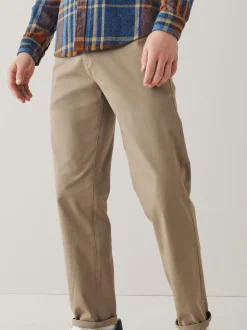 Stone Relaxed Fit Stretch Chinos Trousers