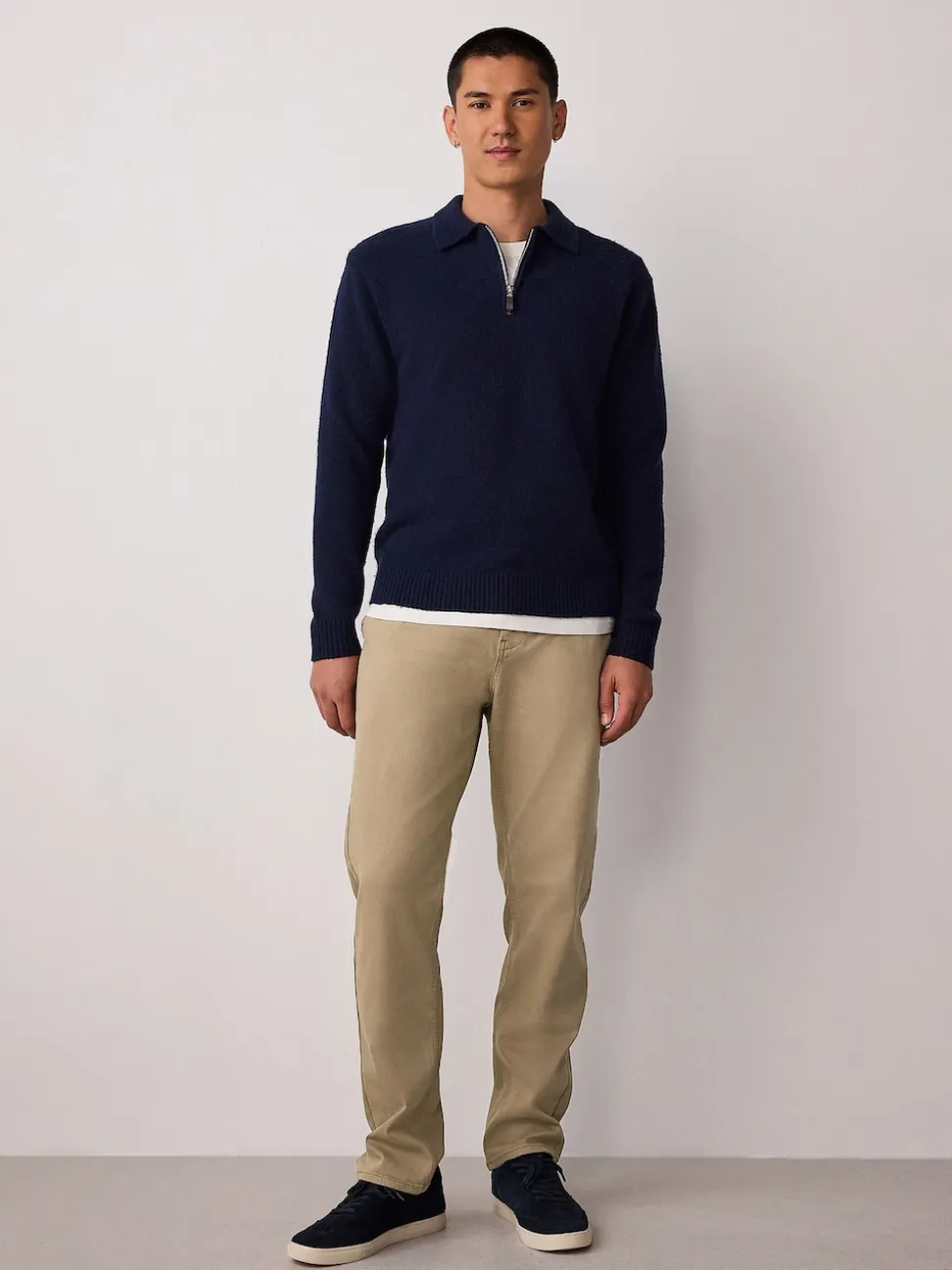 Stone Slim Fit Motionflex Chino Trousers