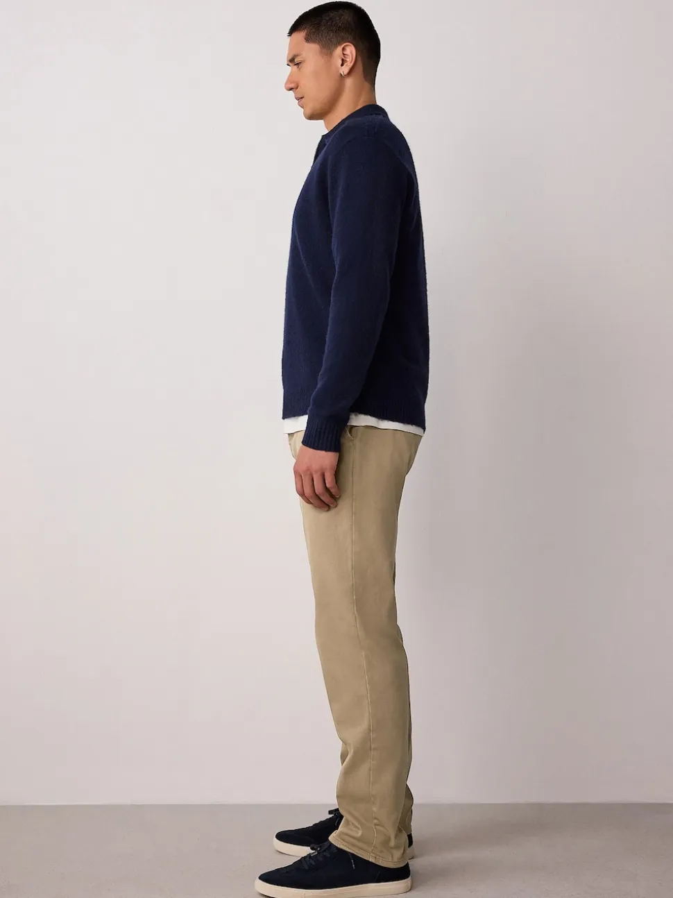 Stone Slim Fit Motionflex Chino Trousers