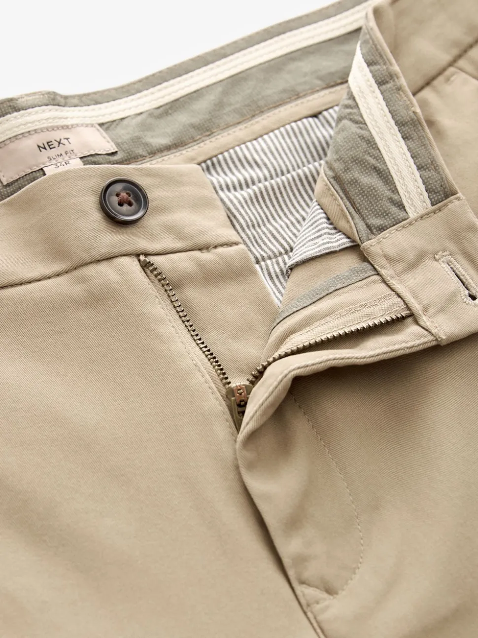 Stone Slim Fit Stretch Chinos Trousers