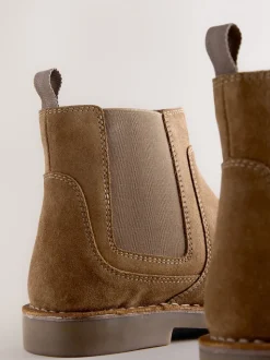 Stone Stitchdown Chelsea Boots