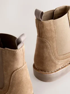 Stone Stitchdown Chelsea Boots