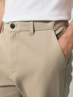 Stone Straight Fit 100% Cotton Chino Trousers