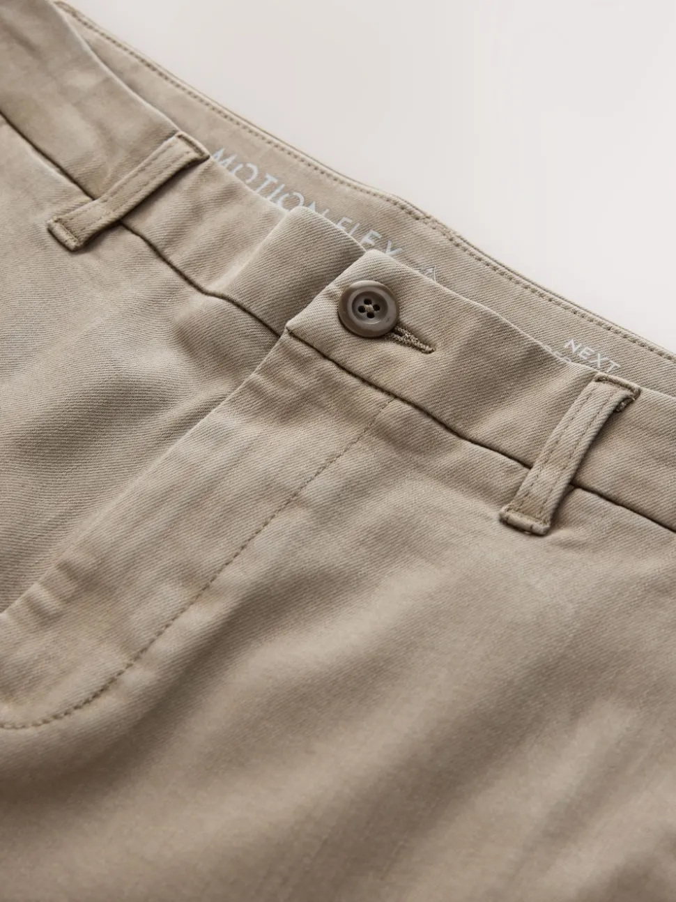 Stone Straight Fit Motionflex Chino Trousers