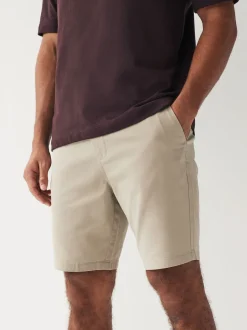 Stone Straight Fit Stretch Chinos Shorts