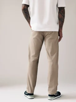 Stone Straight Fit Stretch Chinos Trousers
