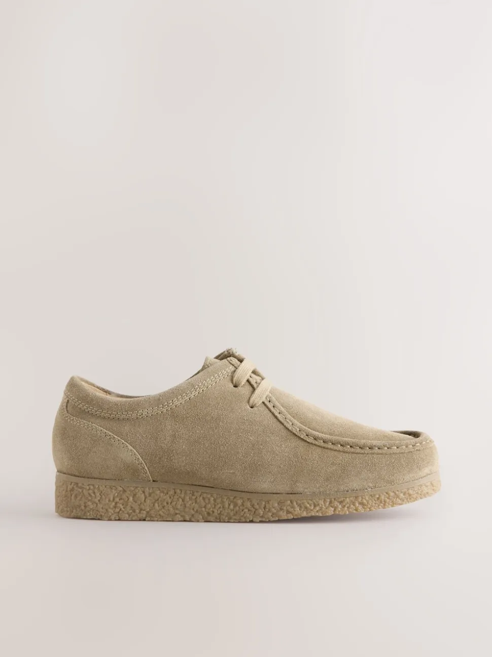 Stone Suede Apron Shoes
