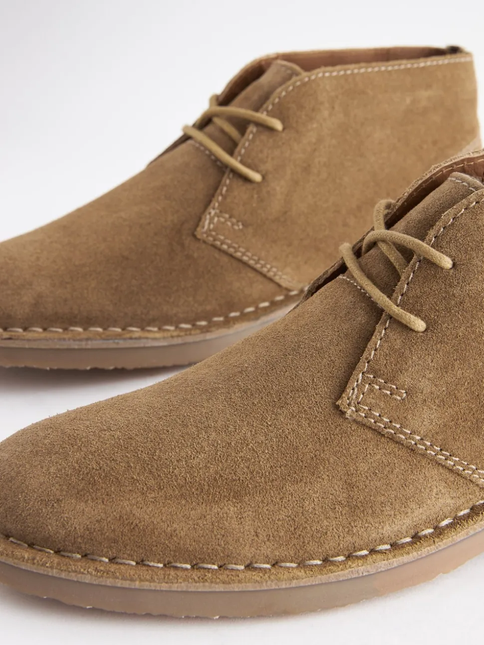 Stone Suede Desert Boots