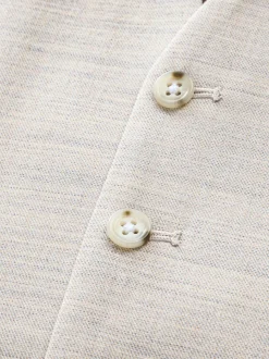 Stone Textured Suit Waistcoat