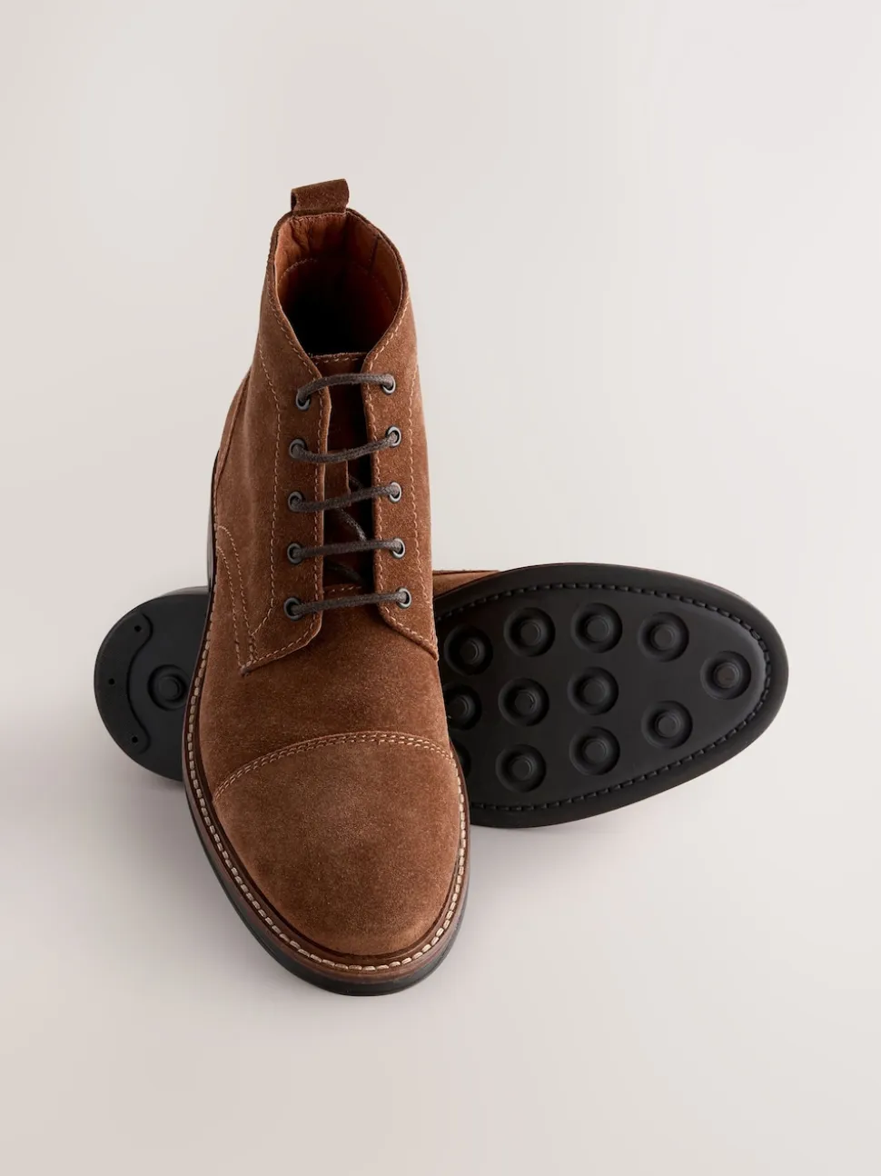 Stone Toecap Leather Boots