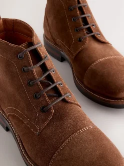 Stone Toecap Leather Boots