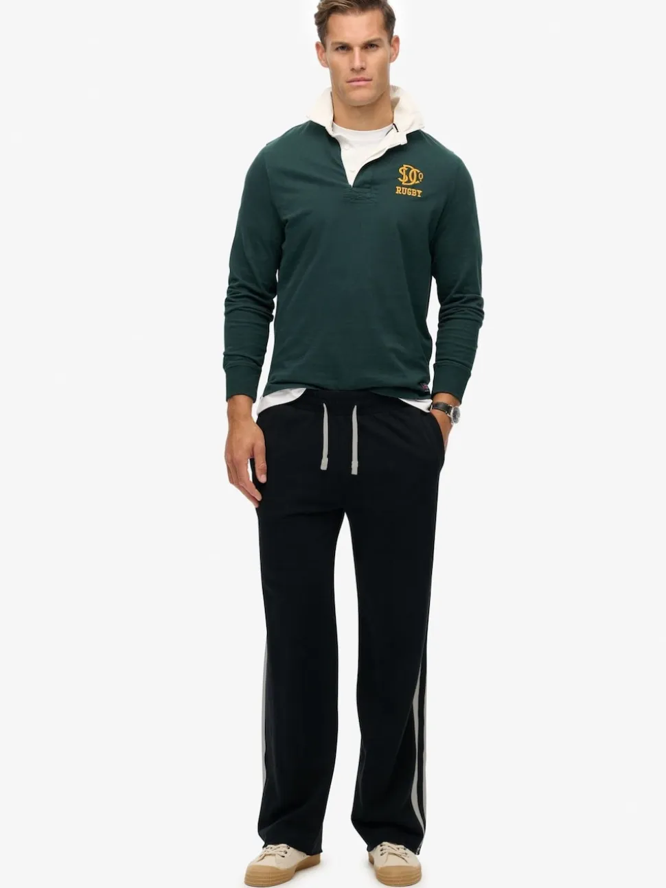 Superdry Black Athletic Fives Joggers