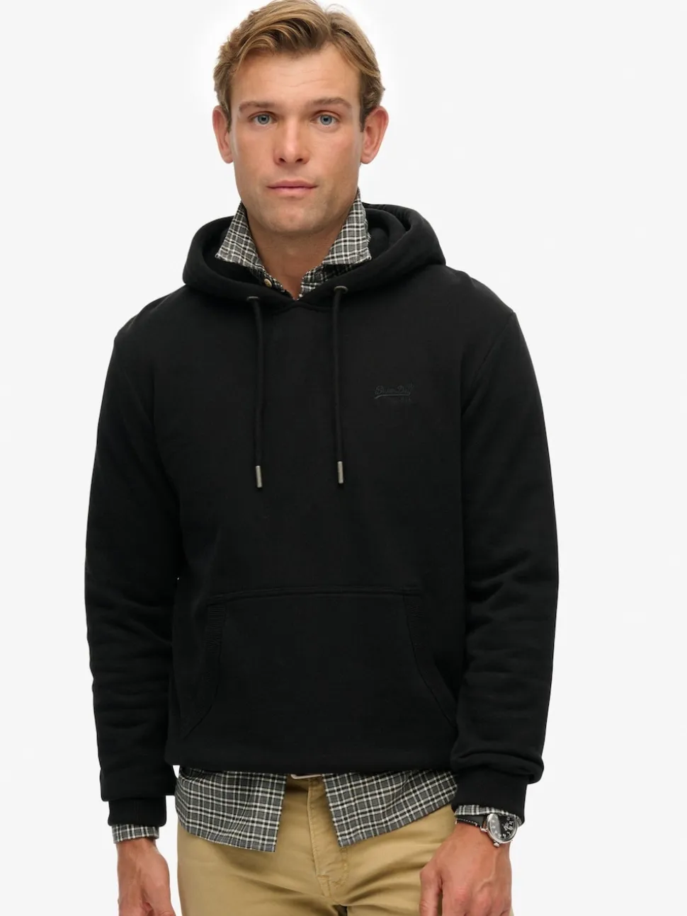 Superdry Black Essential Logo Hoodie