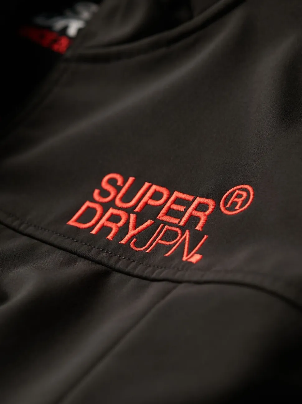 Superdry Black Hooded Soft Shell Trekker Jacket
