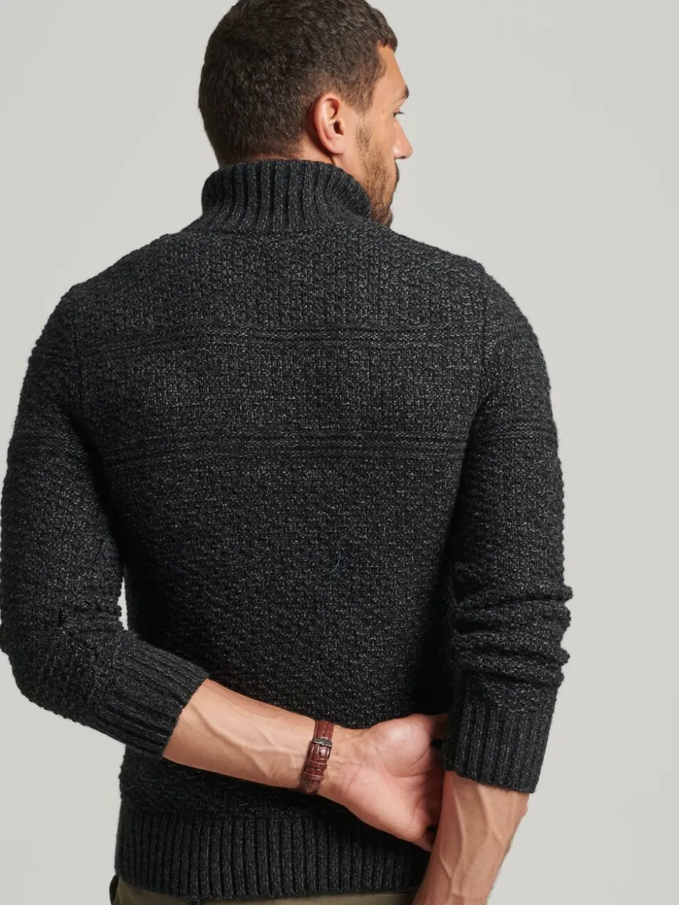Superdry Black Jacob Henley Jumper