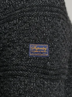 Superdry Black Jacob Henley Jumper