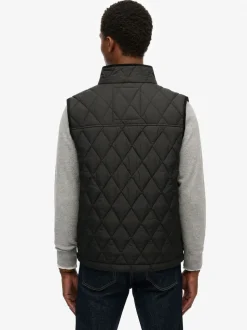 Superdry Black Quilted Estate Gilet