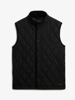 Superdry Black Quilted Estate Gilet