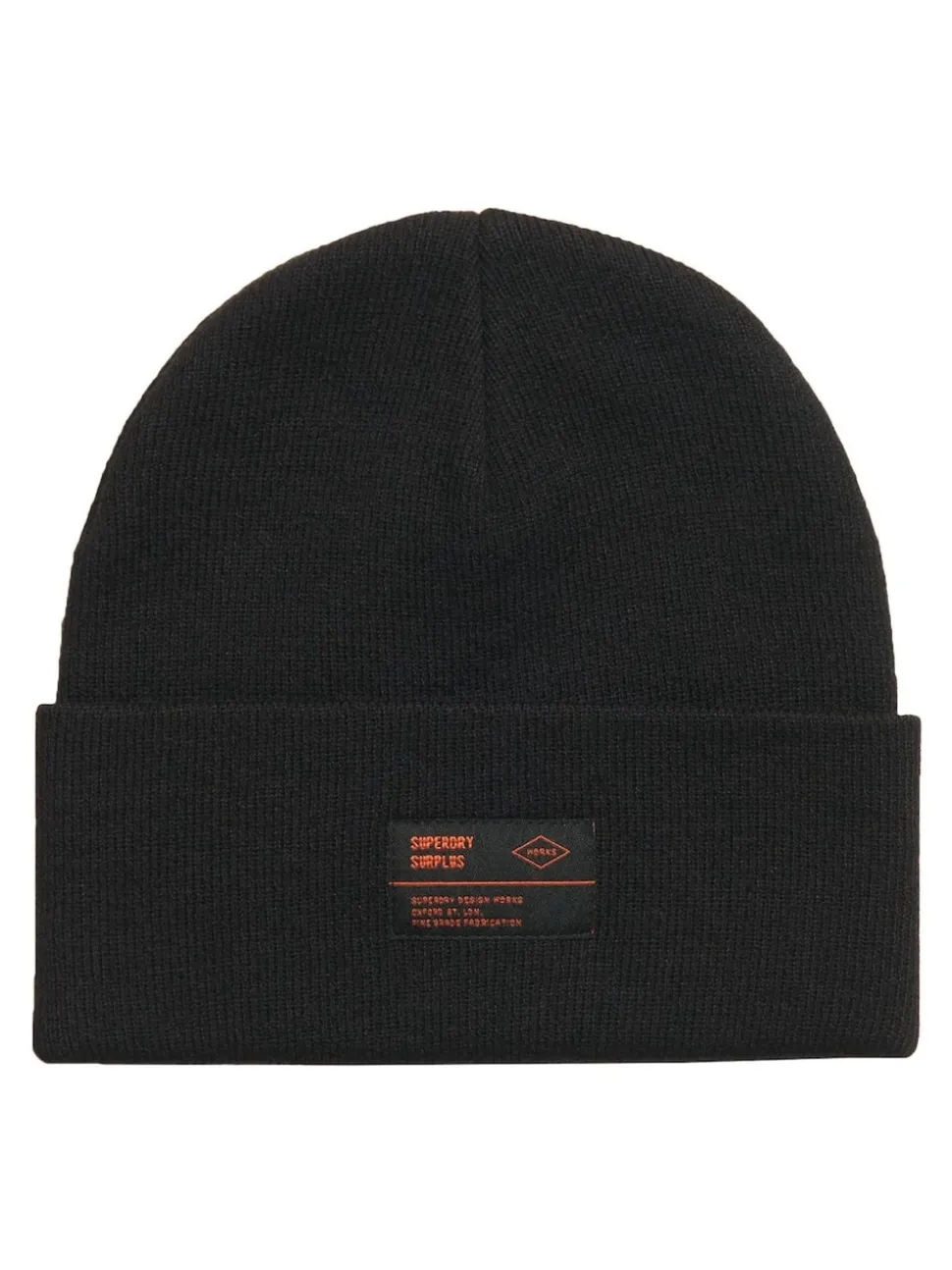 Superdry Black Surplus Knitted Beanie Hat