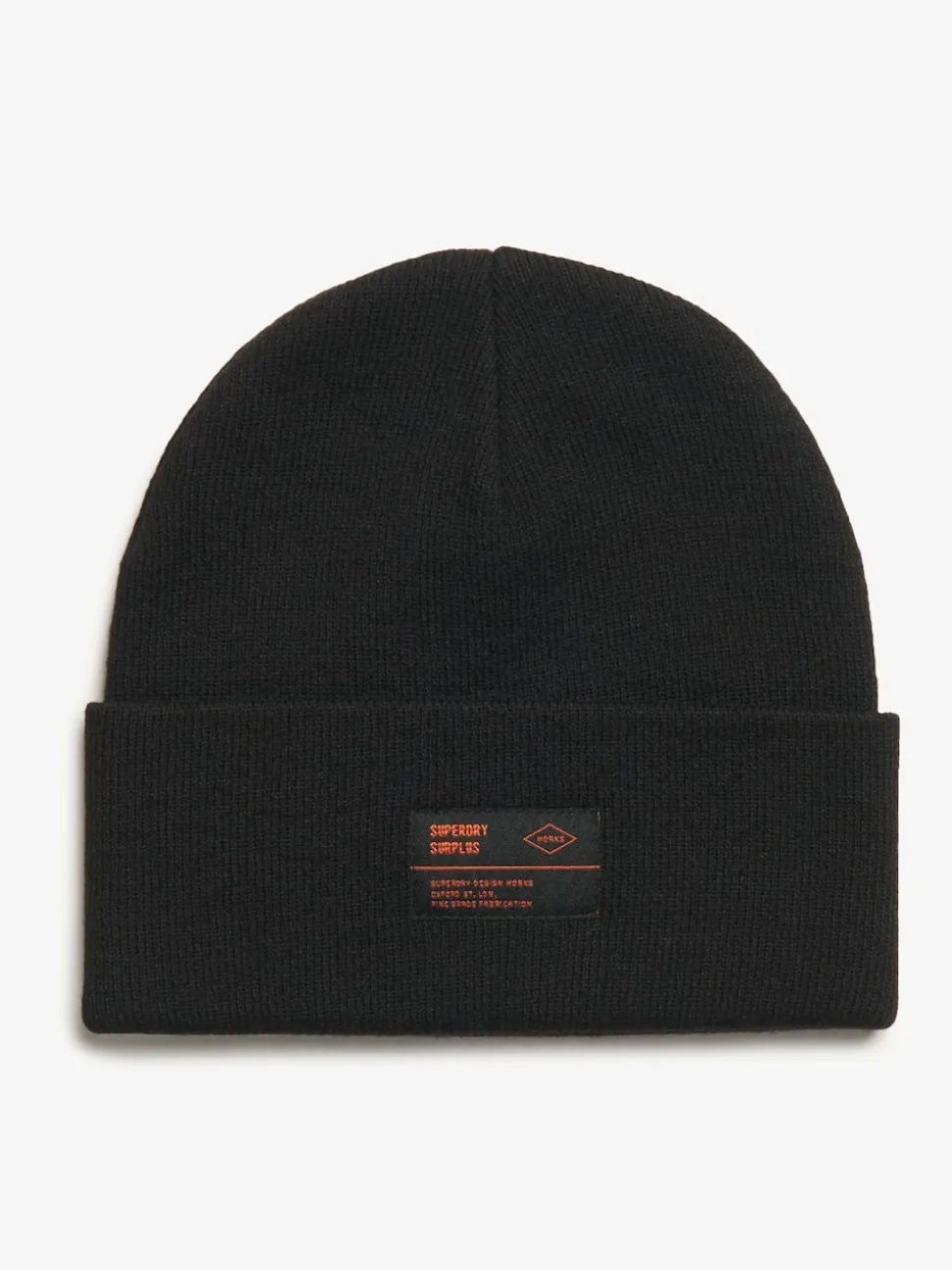 Superdry Black Surplus Knitted Beanie Hat