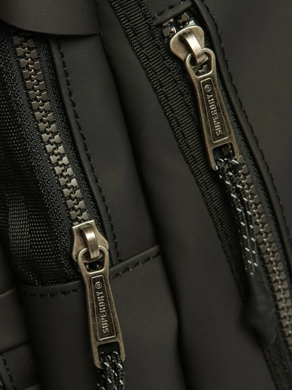 Superdry Black Tarp Rucksack