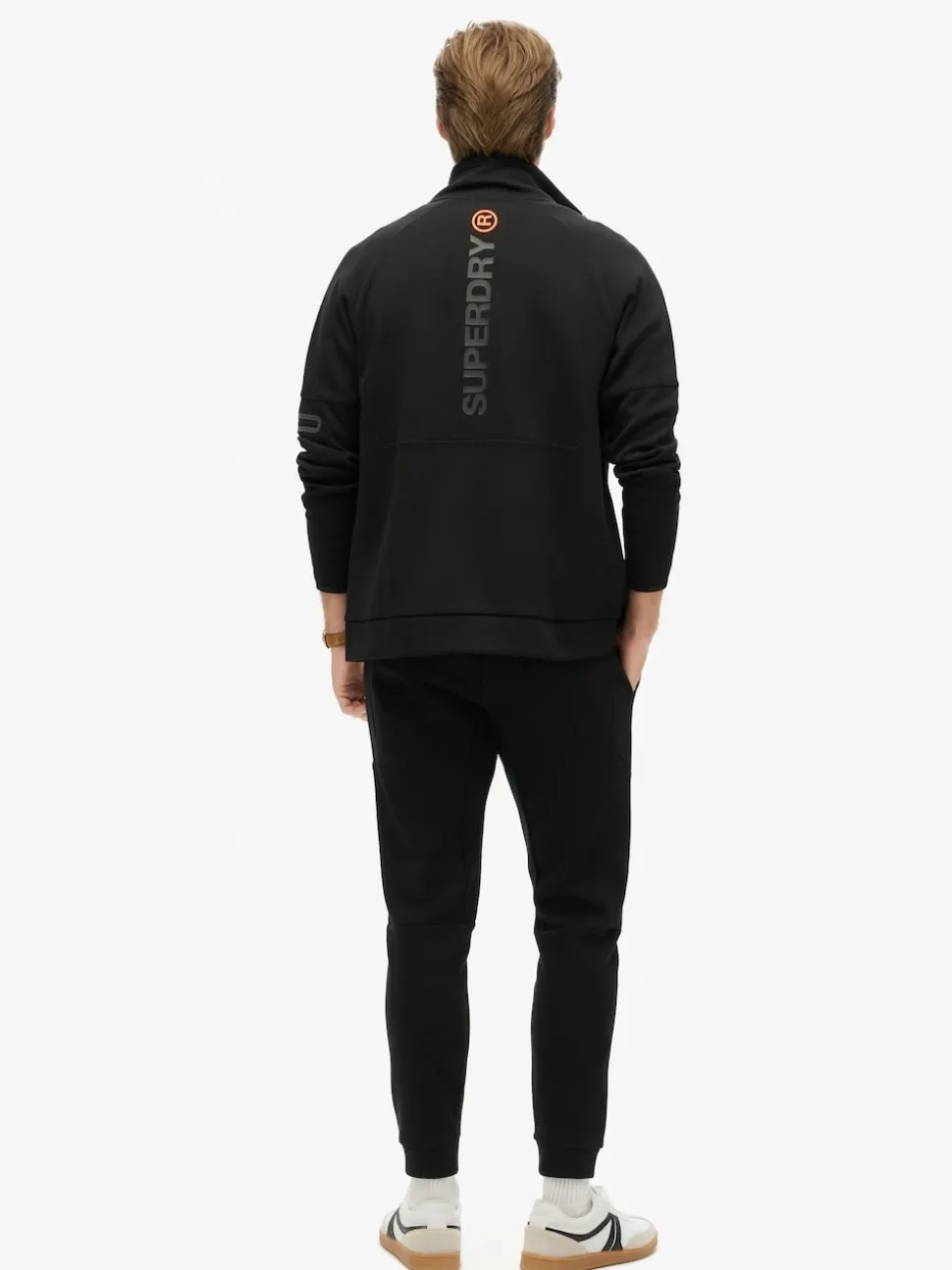 Superdry Black Tech Tapered Joggers