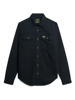 Superdry Black Trailsman Relaxed Fit Overshirt