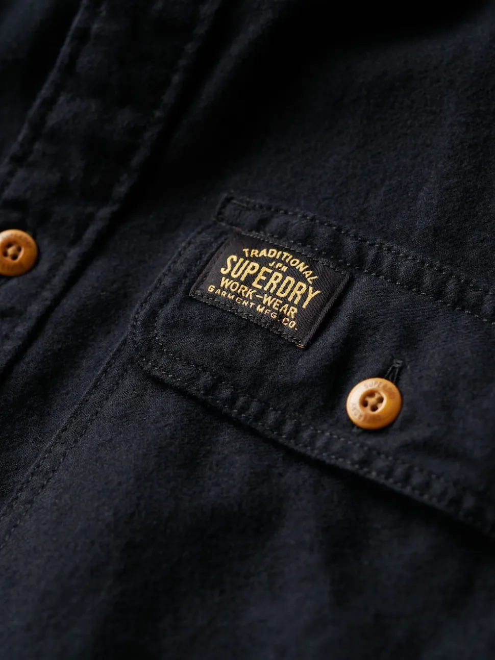 Superdry Black Trailsman Relaxed Fit Overshirt