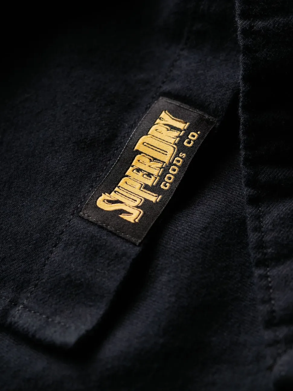 Superdry Black Trailsman Relaxed Fit Overshirt