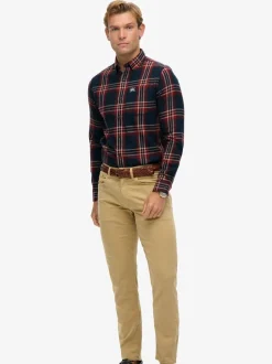 Superdry Blue Long Sleeve Cotton Lumberjack Shirt