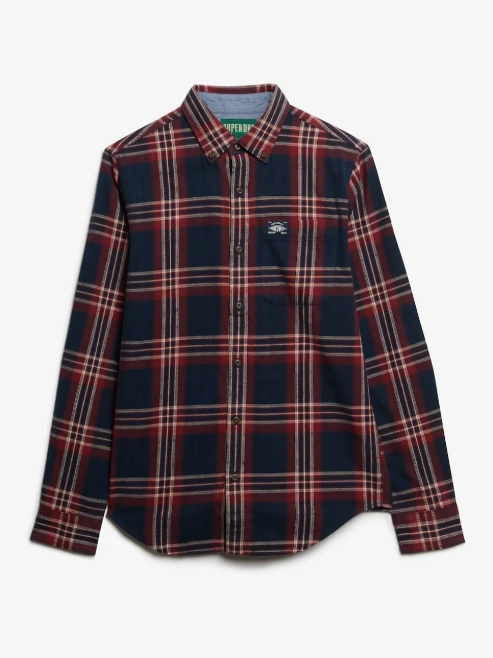 Superdry Blue Long Sleeve Cotton Lumberjack Shirt