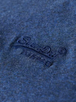 Superdry Bright Blue Marl Essential Short Sleeve Embroidered T-Shirt