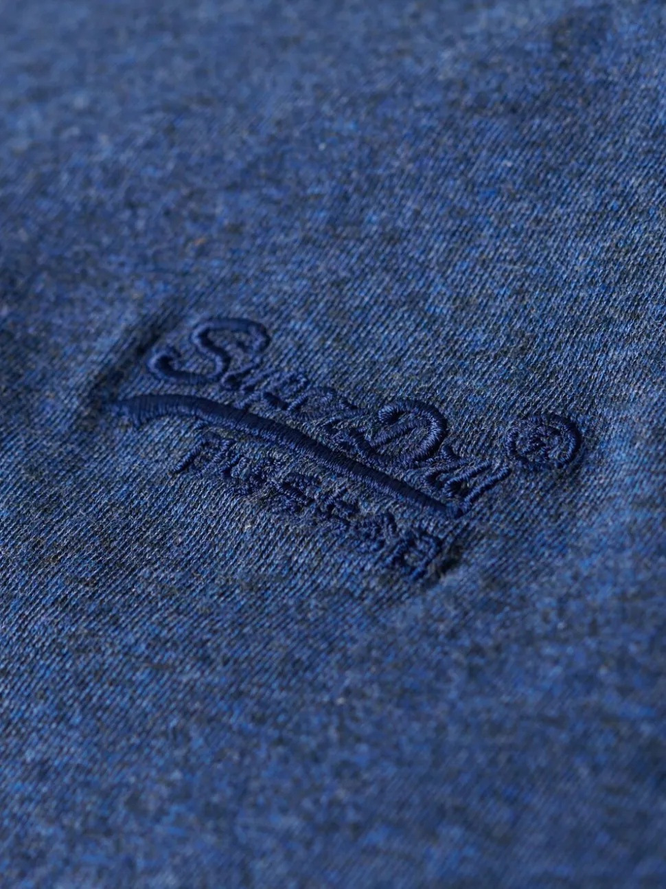 Superdry Bright Blue Marl Essential Short Sleeve Embroidered T-Shirt