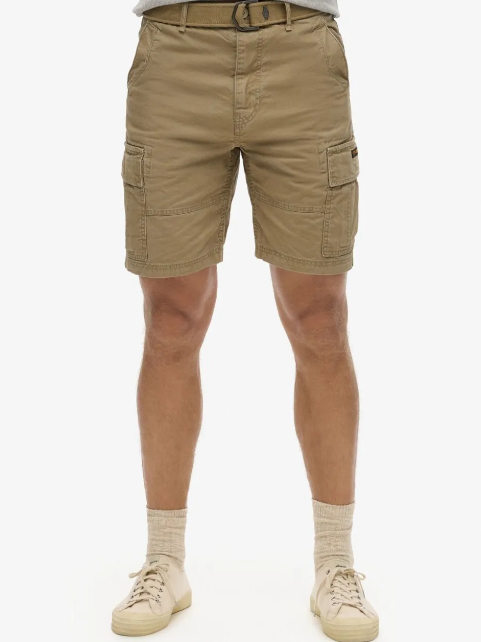 Superdry Brown Chrome Heavy Cargo 100% Cotton Shorts